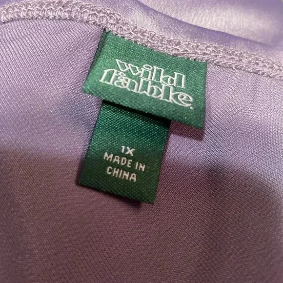 Wild fable Mauve lavender satin & lace slip skirt - Picture 7 of 8